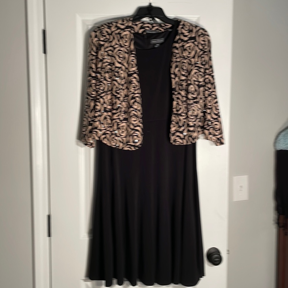 Jessica Howard Black Dress with Bolero